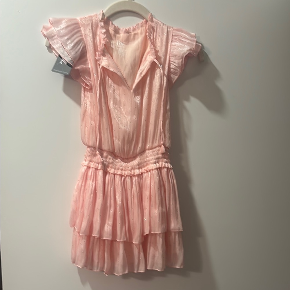 Flowers by Zoe Pink Flutter Sleeve Sundress